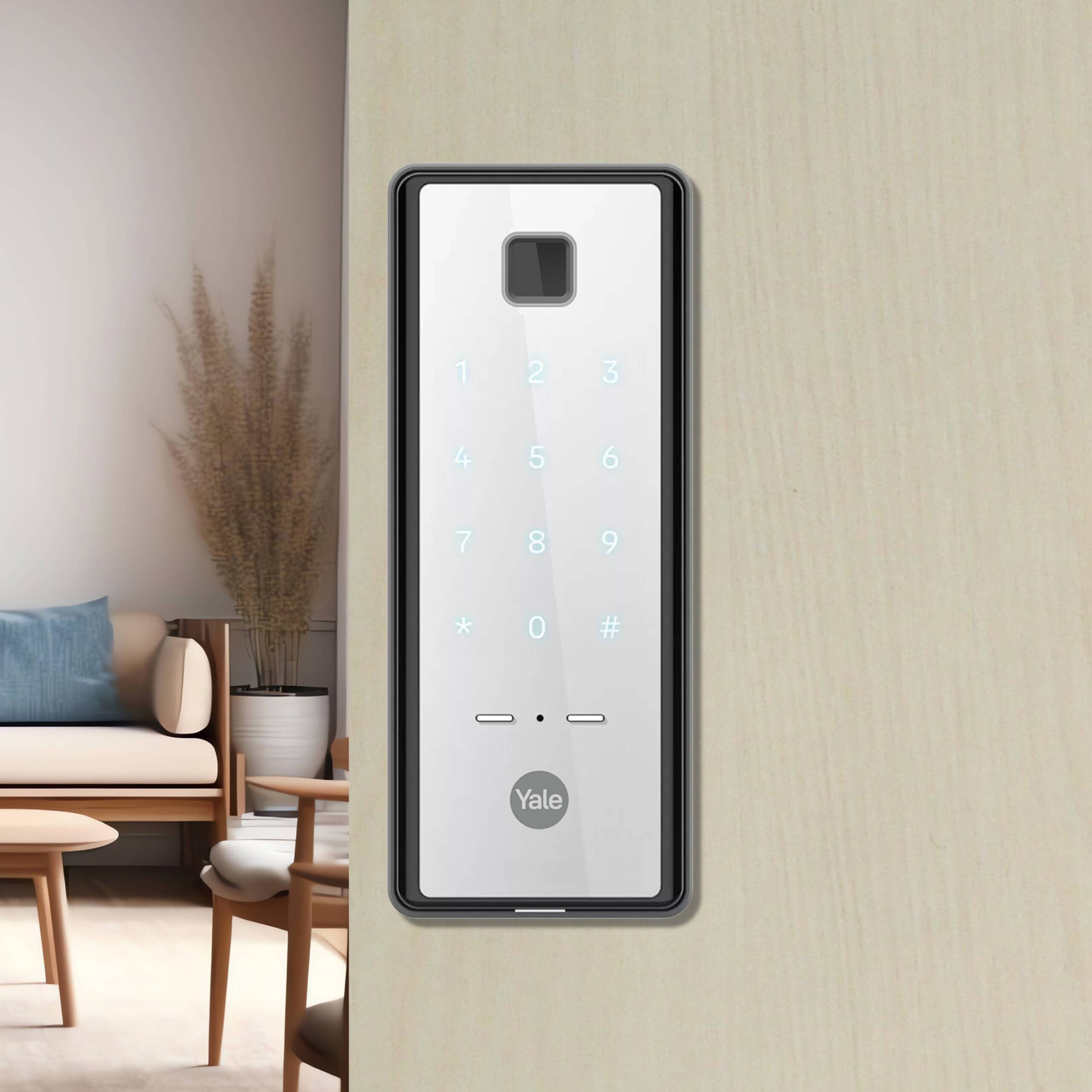 Yale Reflecta Digital Lock, Mirror finish with PIN and Fingerprint access - Image 6