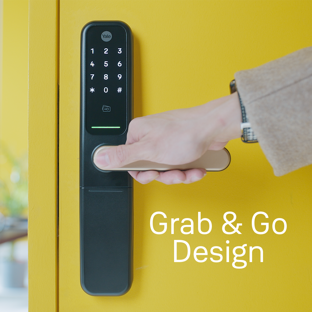ByYou Mortise Smart Door Lock with 5 Way Unlocking Fingerprints, In-built Bluetooth, PIN Code, RFID Tag, Manual Key (Black/Gold) - Image 5